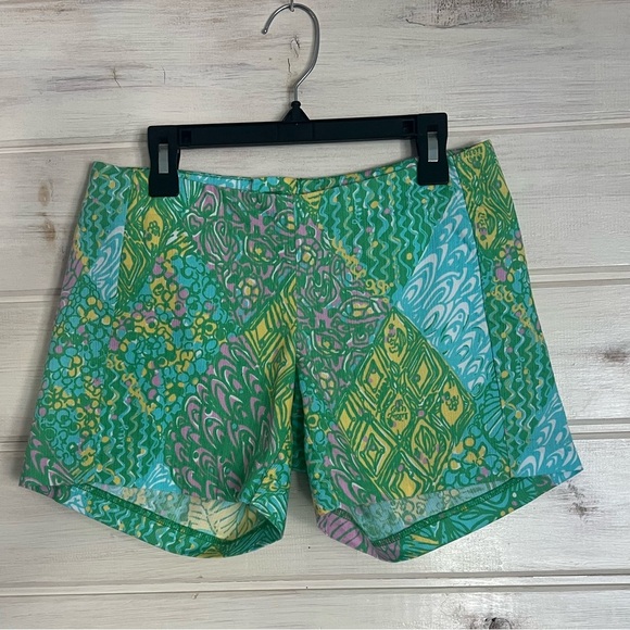 Lilly Pulitzer Pants - Lilly Pulitzer Shorts Size  00 Deenie Short Multi Sun Dance Aqua Pink Green